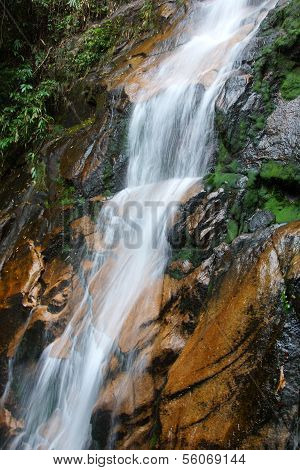 Waterfall near Wuyishan Mountain, Fujian province, China