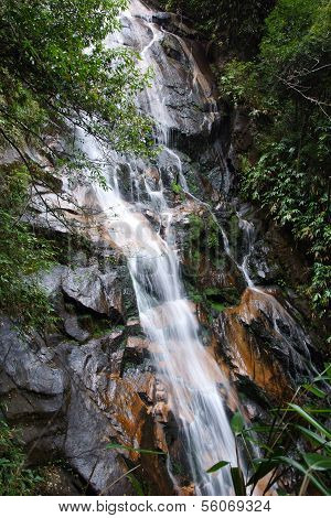 Waterfall near Wuyishan Mountain, Fujian province, China