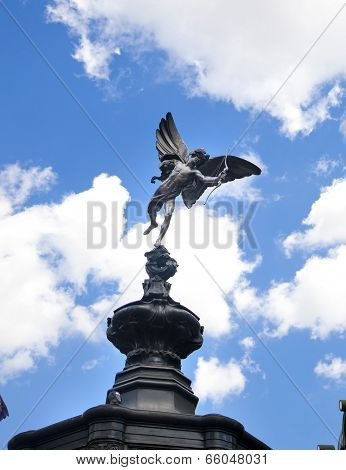 Piccadilly Circus with statue of Anteros aka Eros in London