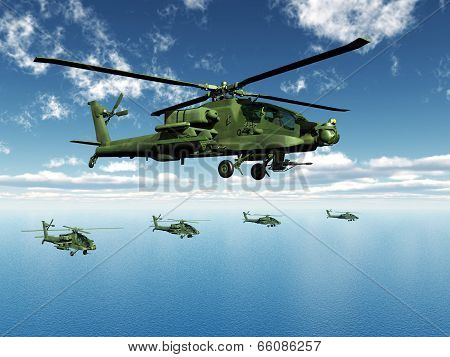 Apache Helicopters