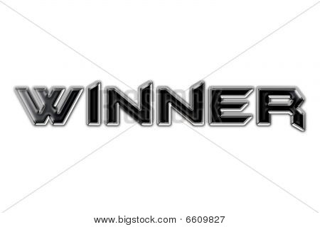 Word winnaar In stijl metaal
