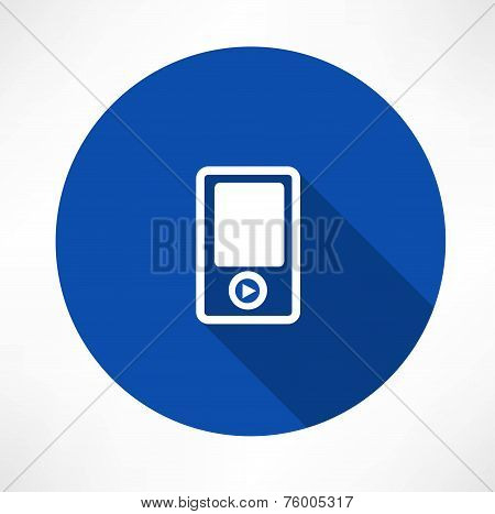Portable musical player icons