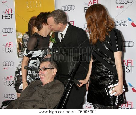 LOS ANGELES - NOV 12:  Kristen Stewart, Richard Glatzer, Wash Westmoreland, Julianne Moore at the 