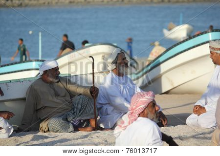 Fishermen Take Refuge From The Sun