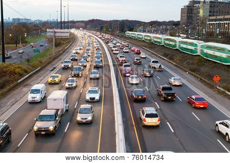 Traffic On The Gardiner Express