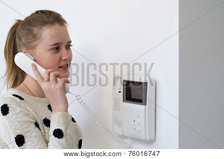 Girl With Intercom