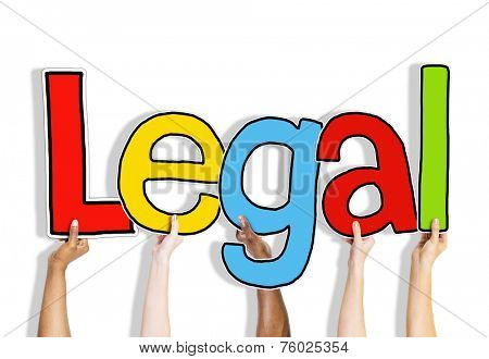 Legal Allowed Rightful Approve Lawful Hands Up Hold Concept