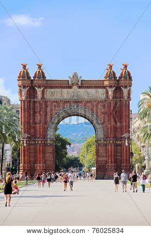 Triumphal arch in Barcelona