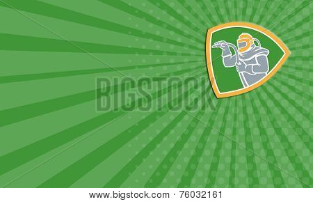 Business Card Sandblaster Sandblasting Hose Shield Retro