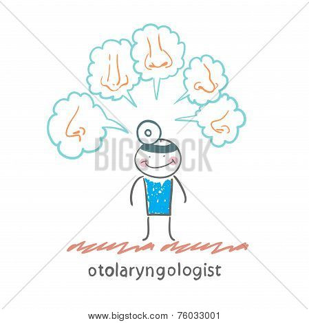 otolaryngologist thinks about different noses