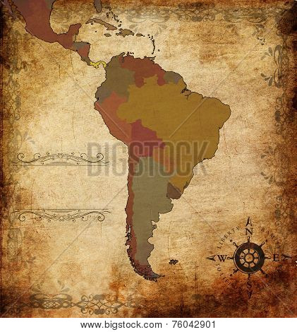 Sudamerica Map