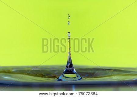 Reflection water drop - close up