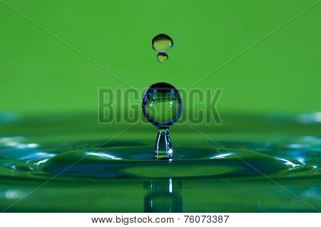 Colorful water drop