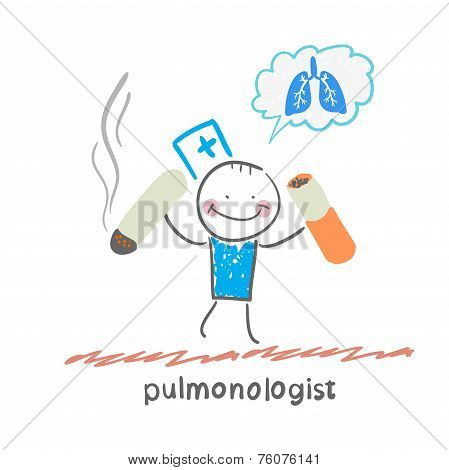 pulmonologist spoils cigarette