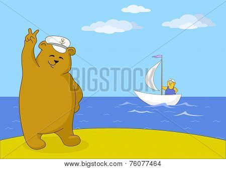 Teddy bear captain