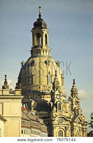 the dome of the frauenkirche in Dresden
