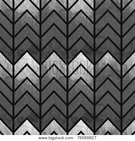 Abstract Seamless Geometric Watercolor Chevron Pattern On Paper