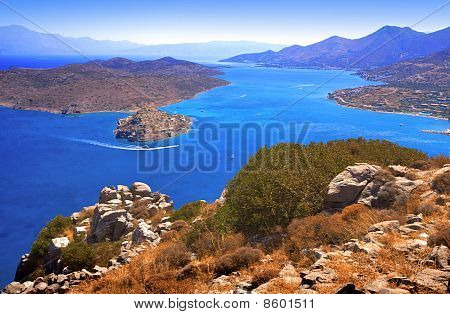 Spinalonga입니다. Mirabello 베이입니다.