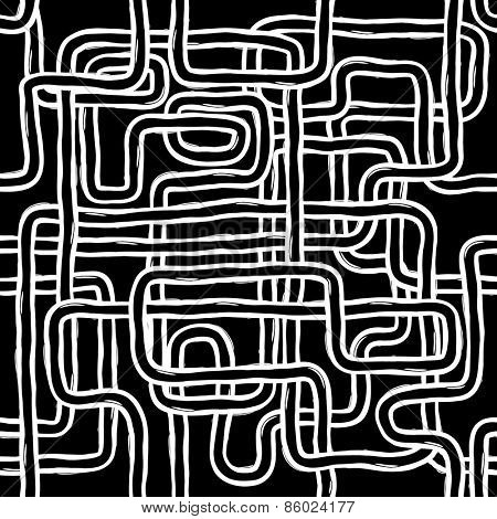 Seamless Tengled Abstract Lines