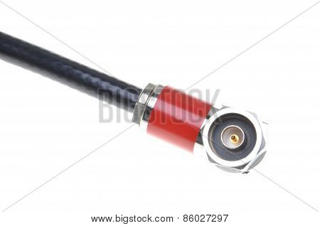 Coaxial cable with connector