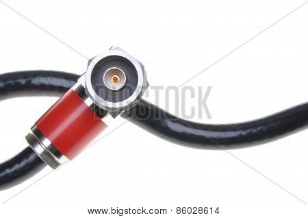 Coaxial cable with connector