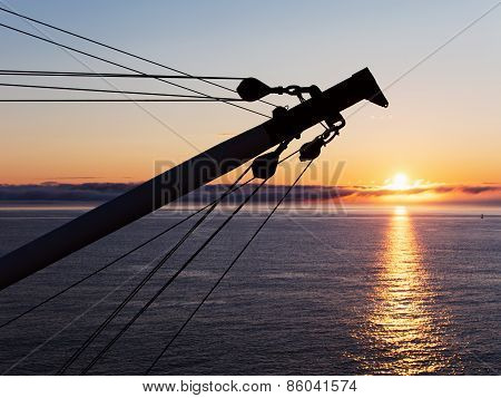 Cargo Boom On Sunrise