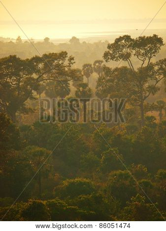 Angkor Wat From Phnom Bakheng At Sunset, Cambodia