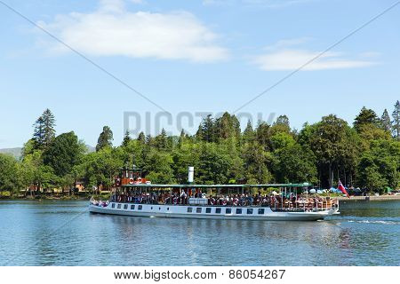 Lake District boat trip Bowness on Windermere England UK