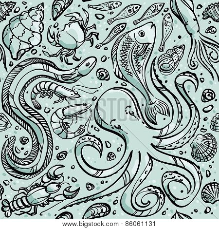 Seafood Pattern