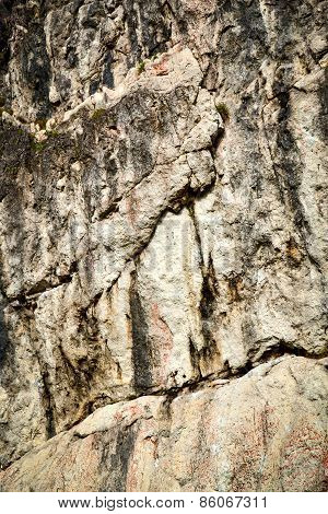 Abstract Limestone Block