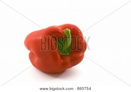roter Pfeffer auf seiner Seite