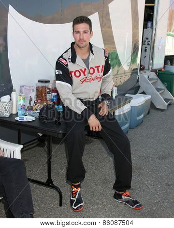 LOS ANGELES - FEB 21:  James Maslow at the Grand Prix of Long Beach Pro/Celebrity Race Training at the Willow Springs International Raceway on March 21, 2015 in Rosamond, CA