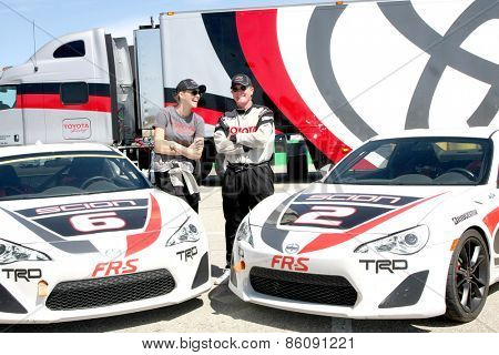 LOS ANGELES - FEB 21:  Tricia Helfer, Robert Patrick at the Grand Prix of Long Beach Pro/Celebrity Race Training at the Willow Springs International Raceway on March 21, 2015 in Rosamond, CA