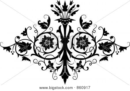 Element for design, blomst