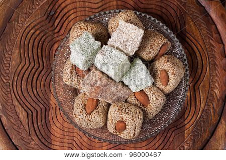 Arrangement Of Fig And Turkish Delight
