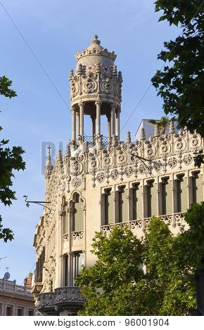 Casa Lleo Morera - the ancient building in Barcelona