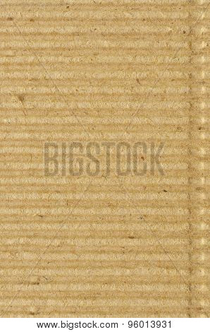Corrugated Cardboard Goffer Paper Texture, Bright Rough Old Recycled Goffered Crimped Textured Blank