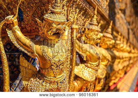 Karuda at Wat Phra Kaew - the Temple of Emerald Buddha in Bangkok Thailand