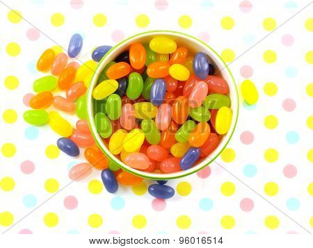 assortment of colorful fruit jelly candy