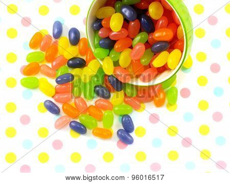 assortment of colorful fruit jelly candy