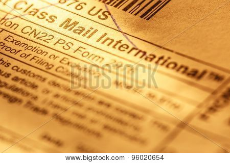 Post Envelope Label