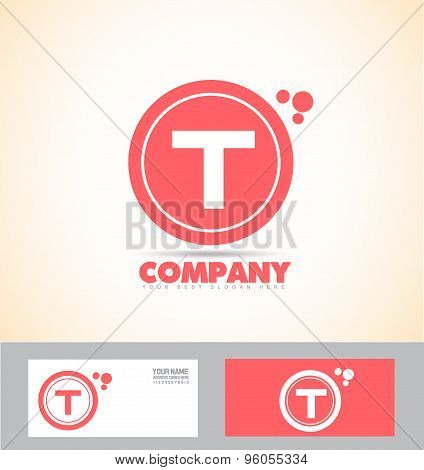 Letter T Pink Logo