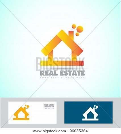 House 3D Real Estate Logo Icon