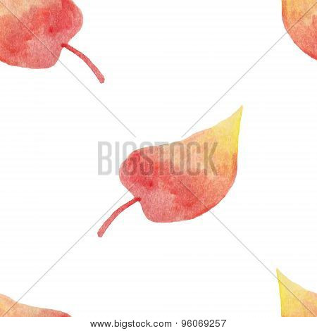 Watercolor Hand Painted Flowers. Seamless Pattern. Vector Illustration.