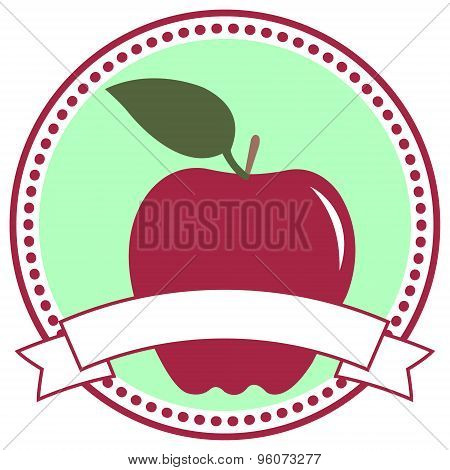 Apple label.