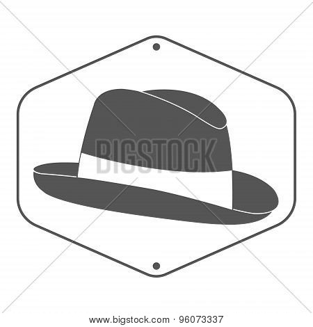 Vintage man s hat label.