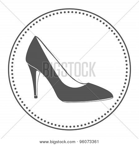 Vintage women shoe label.