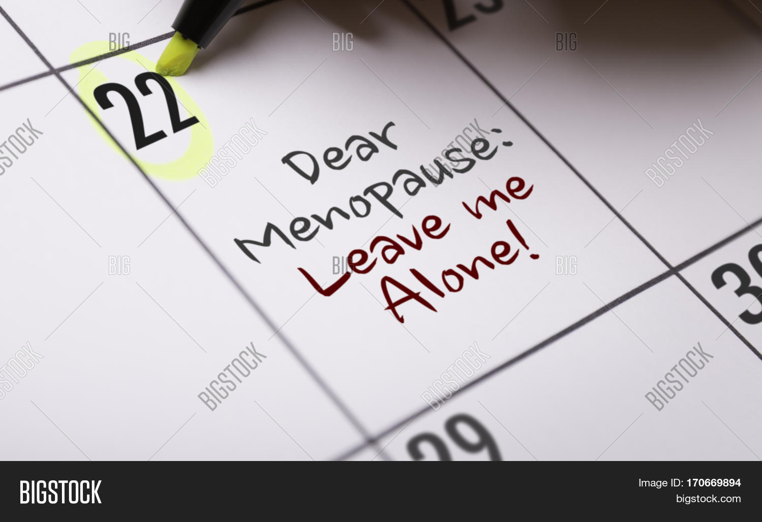 Dear Menopause Leave Image & Photo (Free Trial) Bigstock