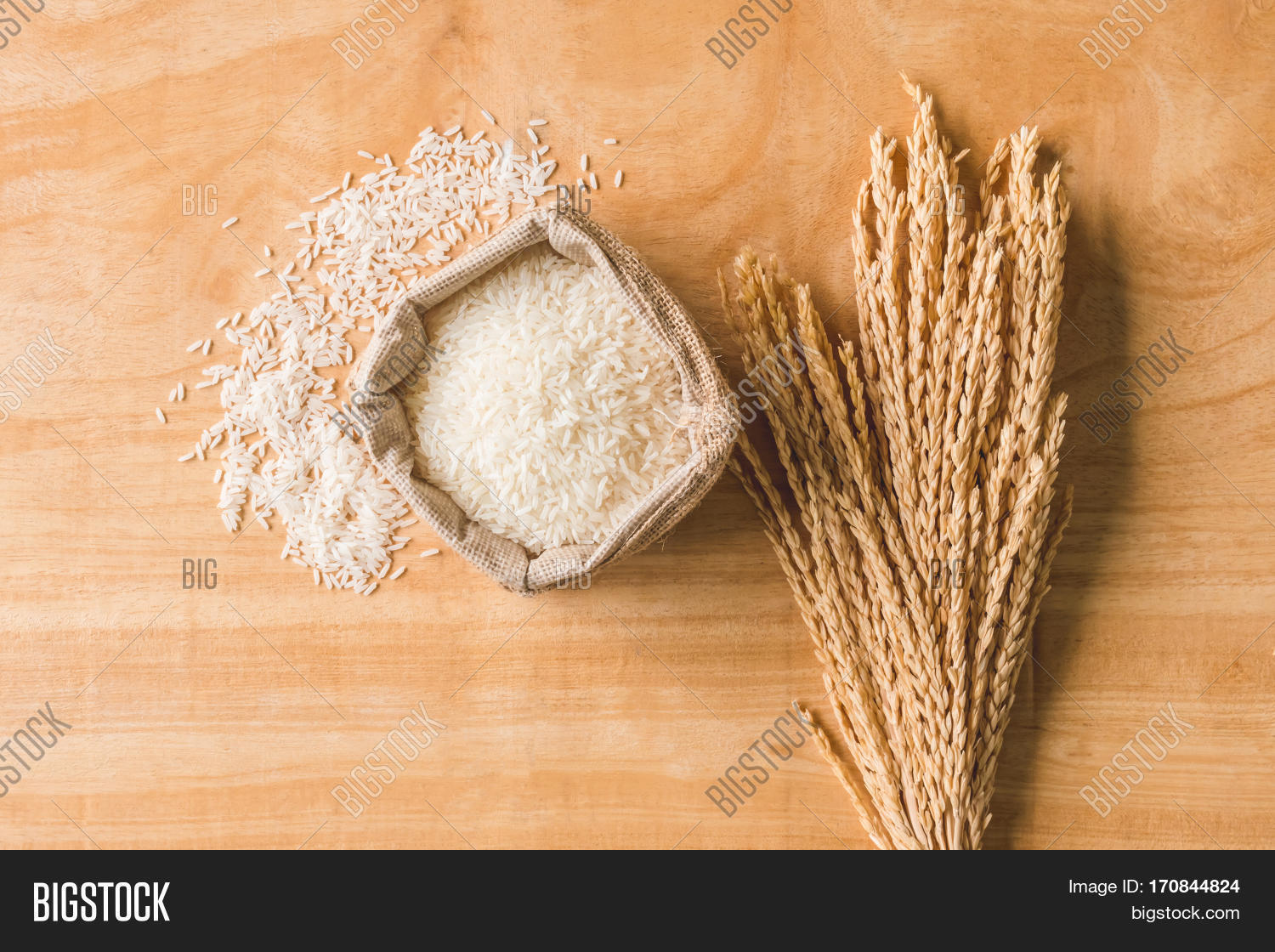 Top View Raw Rice Image & Photo (Free Trial) | Bigstock