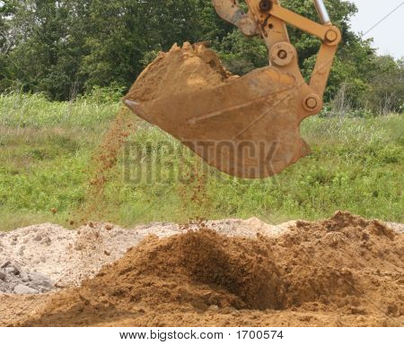 Lastning Sand med tilbage rendegraver